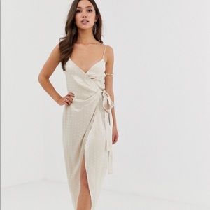 BEC&BRIDGE Dottie Ray Tonal Dots Wrap Dress